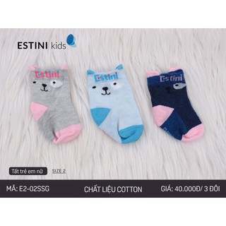 Tất trẻ em  Estini cho bé từ 0-1 tuổi chất liệu cotton