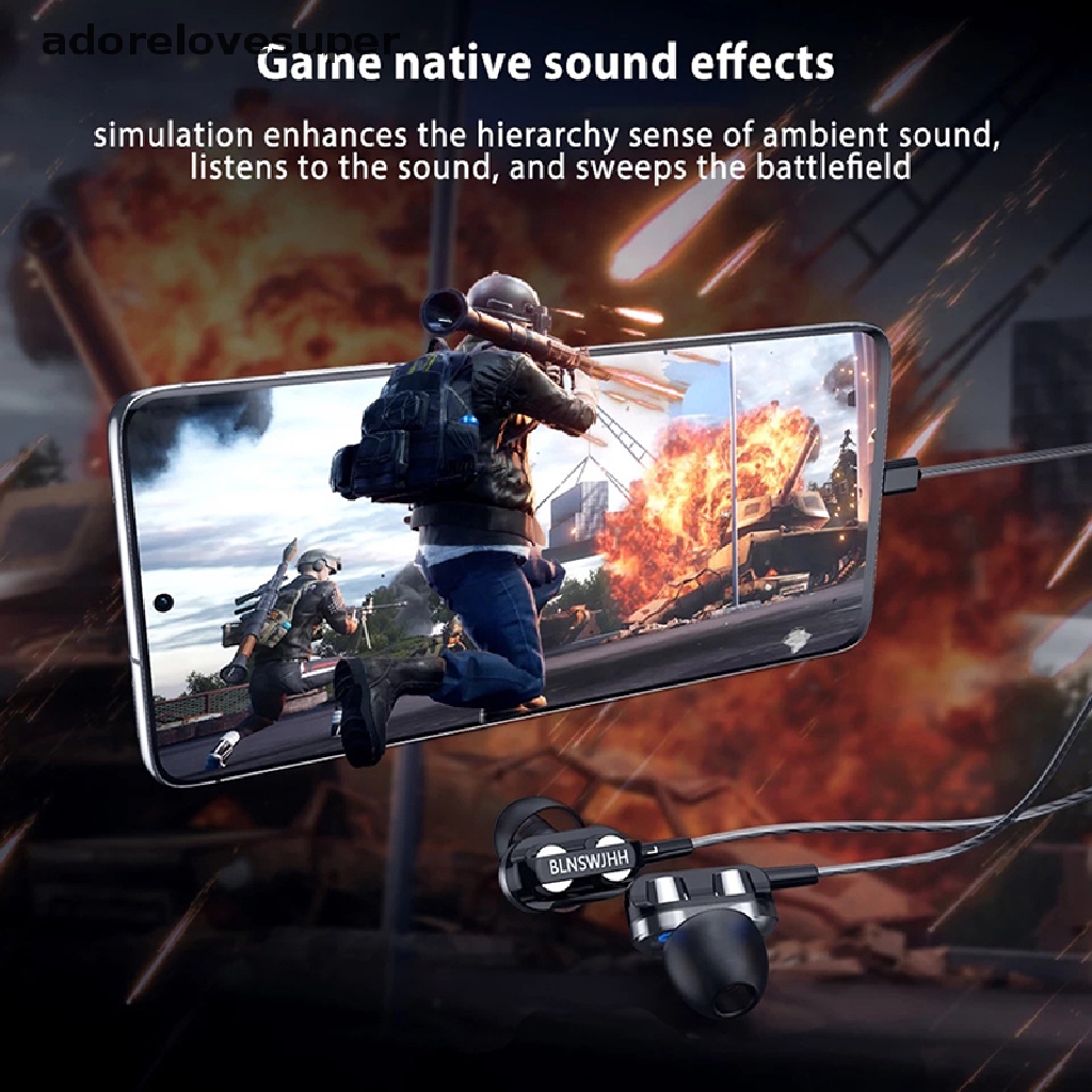 Tai Nghe Chơi Game Có Dây Âm Thanh Nổi 6D 3.5mm Kèm Mic AD1VN