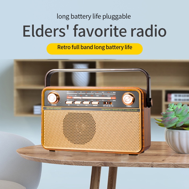 Radio FM Ba Băng Tần Thiết Kế Cổ Điển Cổng USB Thẻ Nhớ / Audio Thiết Kế Mới