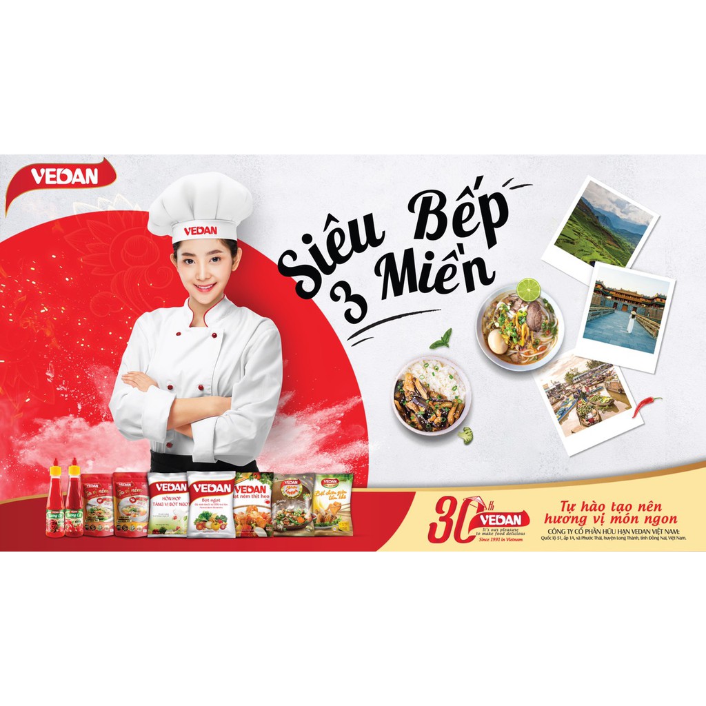 Hạt Nêm Xương Hầm Vedan 400g-Combo 3 Gói