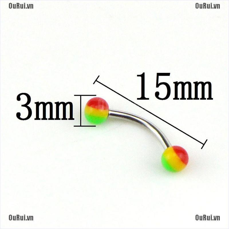 Khuyên Xỏ Lông Mày Bằng Thép Không Gỉ Cá Tính