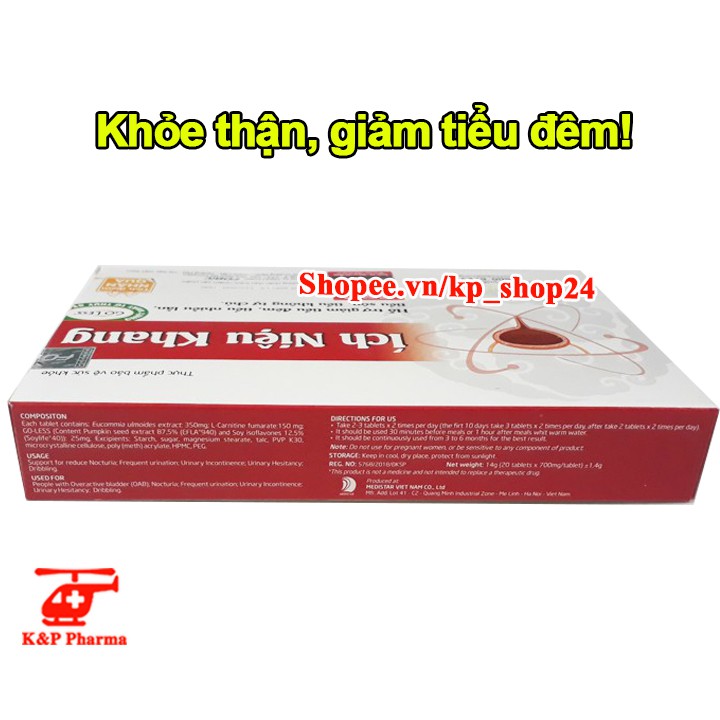 ✅ [2 TẶNG 1] Ích Niệu Khang – Giảm tiểu đêm, rối loạn tiểu tiện, tiểu nhiều lần, bàng quang yếu | BigBuy360 - bigbuy360.vn