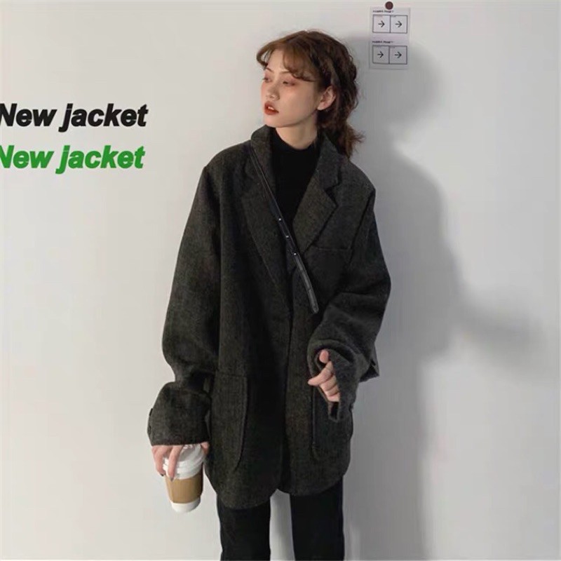 Áo Blazer cao cấp chất dạ mềm đẹp