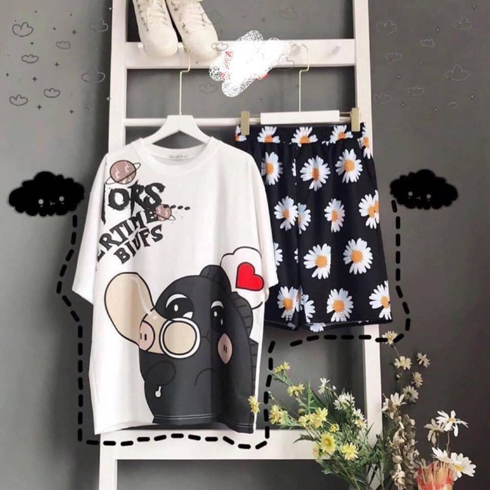 Đồ bộ hoạt hình form rộng Unisex YORS Freesize dành cho nam nữ Molly Fashion | BigBuy360 - bigbuy360.vn