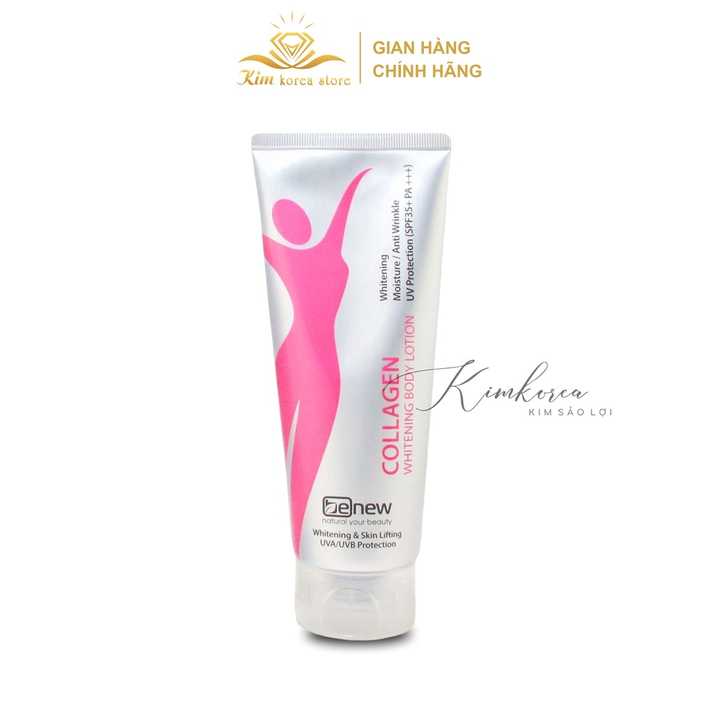 Kem chống nắng toàn thân dưỡng trắng nâng tone mềm mịn Benew collagen whitening Spf35+ pa+++