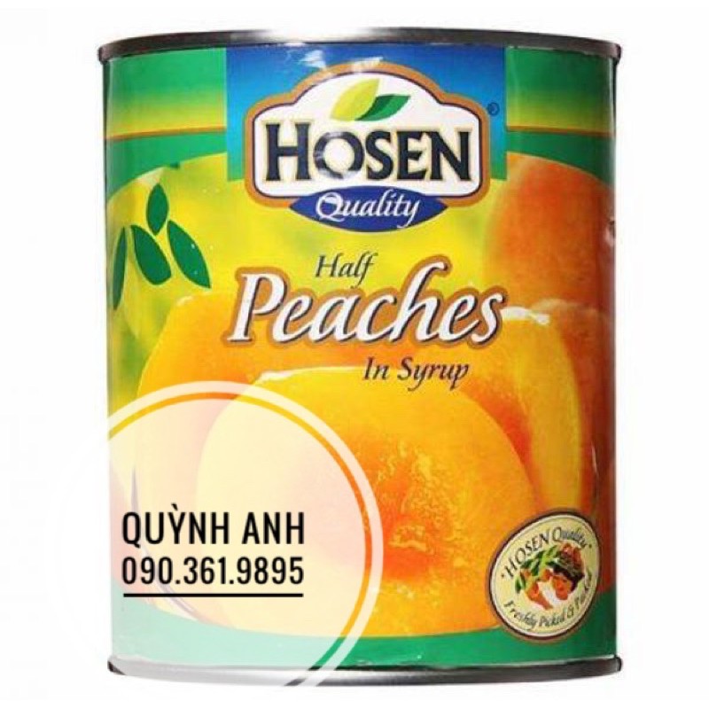 Đào ngâm Hosen 825gr (hàng công ty)