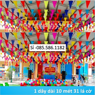 Xưởng sỉ cờ đuôi nheo, cờ tam giác, dây cờ trang trí loại đẹp, bền màu