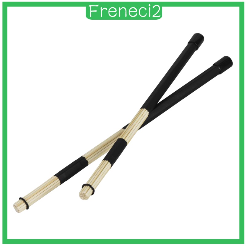 [FRENECI2] 2 Pieces Drumsticks Percussion Sticks Drum Accessories 19 Fine Round Wooden