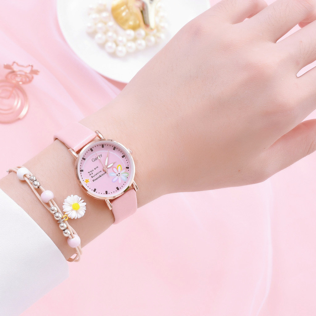 New Women's  Korean Trend  Girls Cute Cartoon  All-match Watch