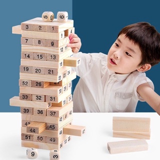 Bộ Đồ Chơi Rút Gỗ 54 Thanh -Xếp Hình Domino Xả Stress Monkeyshop Cho Cả Người Lớn Và Trẻ Em