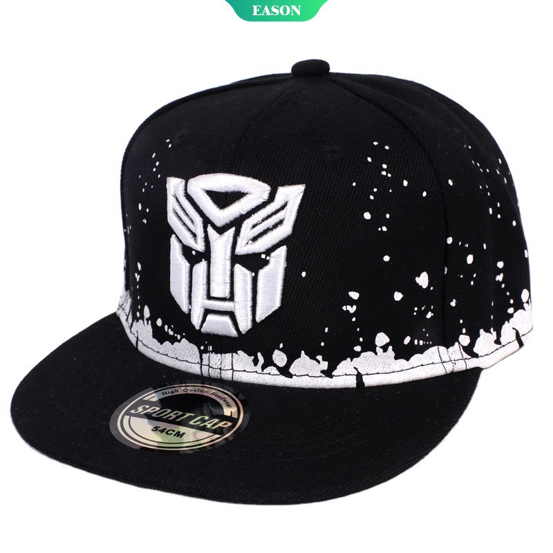 Mũ Lưỡi Trai Phẳng Chống Nắng Mùa Hè In Hình Phim Transformers Đội Trưởng Mỹ Cho Trẻ Em