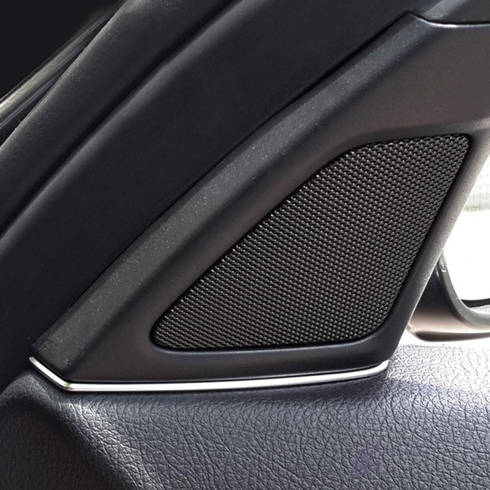 EN 2pcs Front Door Speaker Cover Gap Decor Trim for BMW 5 Series F10 2011-2013