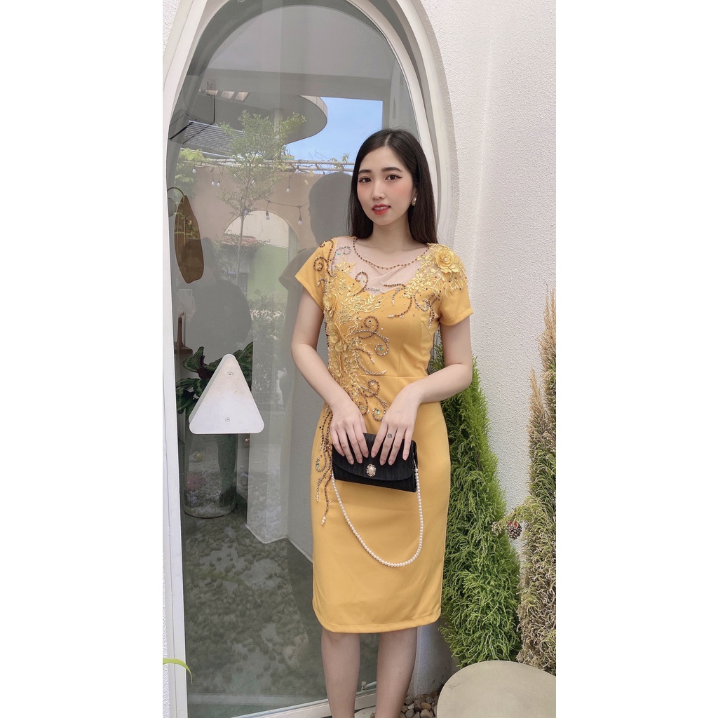 đầm nữ thiết kế tuổi trung niên nữ