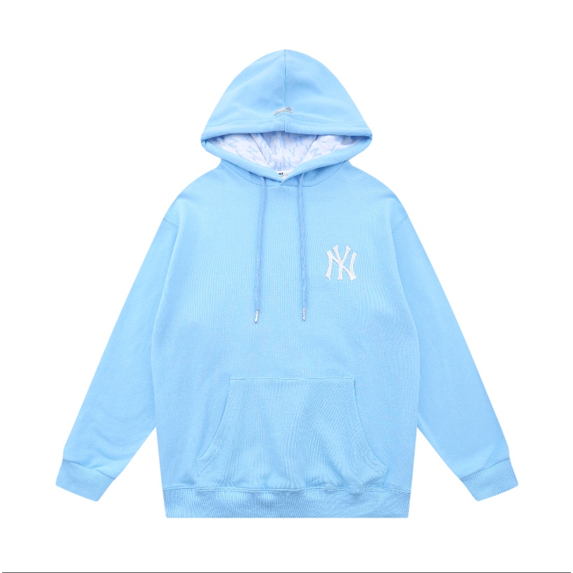 MLB Áo Hoodie Tay Dài Form Rộng Thêu Họa Tiết Thời Trang