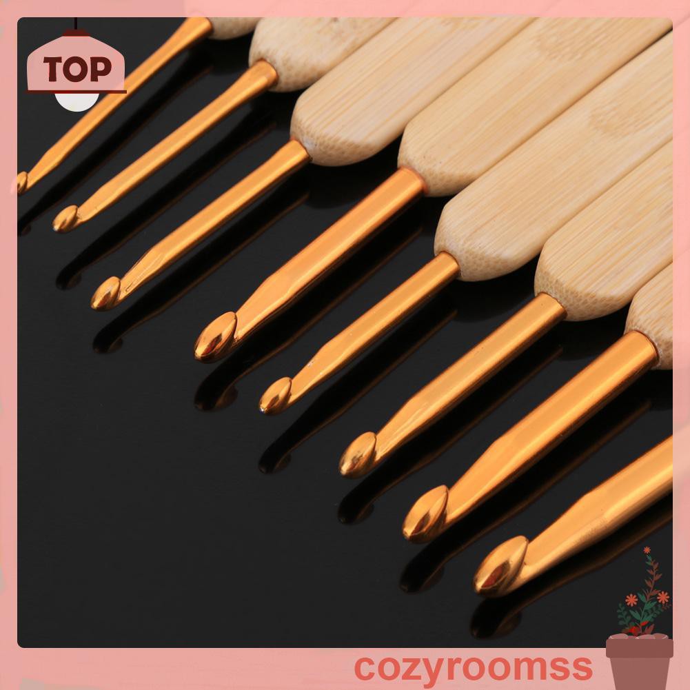 Bộ 8 Dụng Cụ Đan Móc Len Chất Liệu Tre Và Nhôm