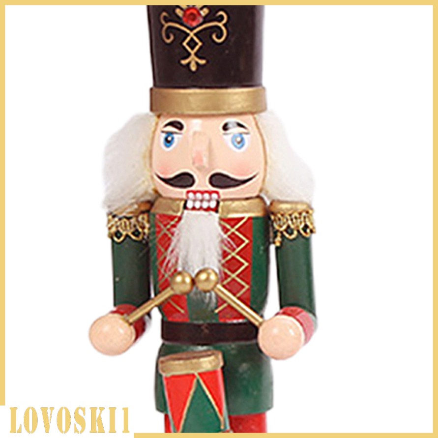 [LOVOSKI1] 12 Inch Christmas Nutcracker Soldier Puppet Toy Arts for Desktop Tree Decor