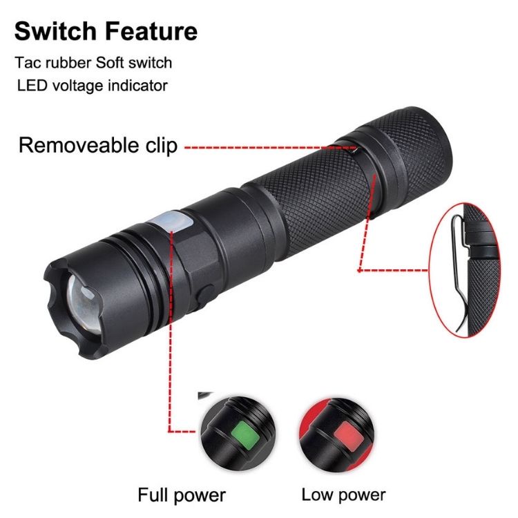 Đèn pin mini cầm tay siêu sáng chip led XHP50