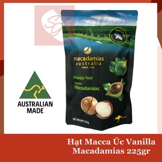 Macca Úc Vanilla 225g Nguyên Vỏ Maccadamias Happy Nut