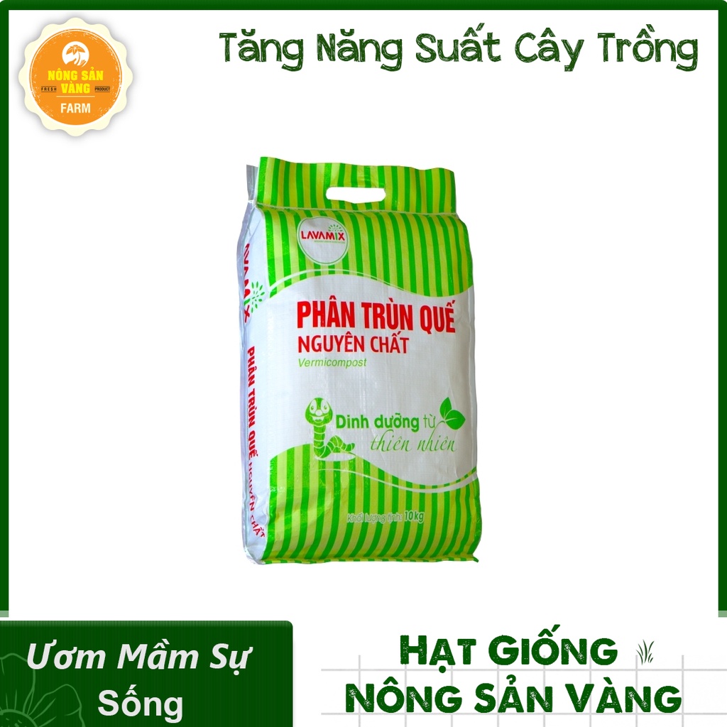 Phân Trùn Quế LAVAMIX, Bổ Sung Dinh Dưỡng, Cải Tạo Đất 2kg - Nông Sản Vàng