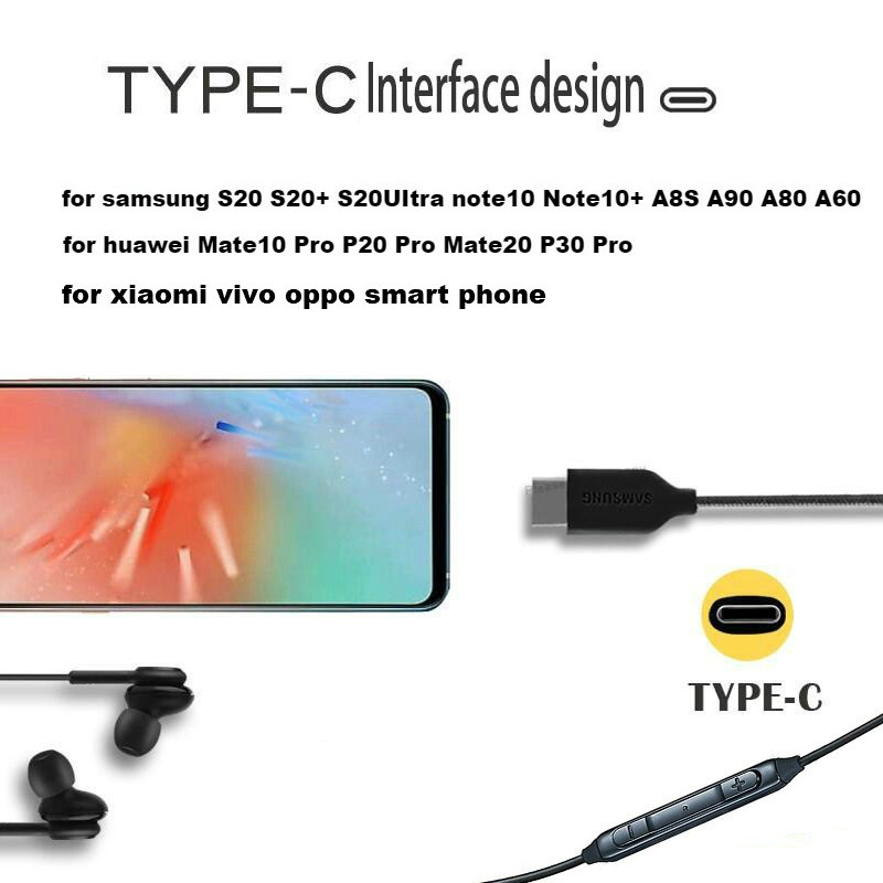Tai Nghe Nhét Tai Loại c 3.5mm Có Dây & Mic 100% Chính Hãng SAMSUNG AKG Cho GALAXY NOTE 10 / 20 S20 S10 PLUS
