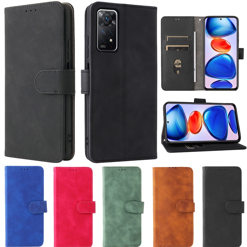 Bao Da Điện Thoại Có Ngăn Đựng Thẻ Cho Xiaomi 12 Pro 11T 11 Redmi note 11S / 11 4G / Redmi note 11 Pro 4G 5G