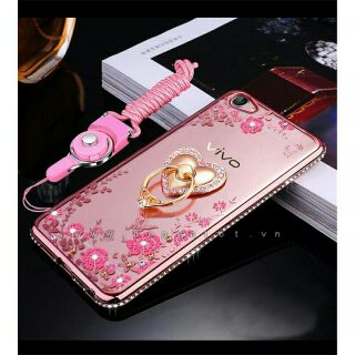 Ốp lưng Vivo V5 dẻo hình hoa