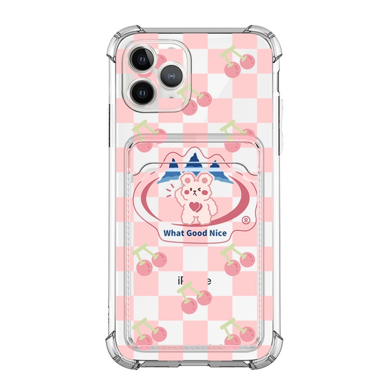 Ốp lưng iphone Ốp Điện Thoại Silicone Mềm Chống Sốc Có Ngăn Đựng Thẻ Cho iphone 12 Pro Max mini SE 11 Pro Max iphone Xr 12