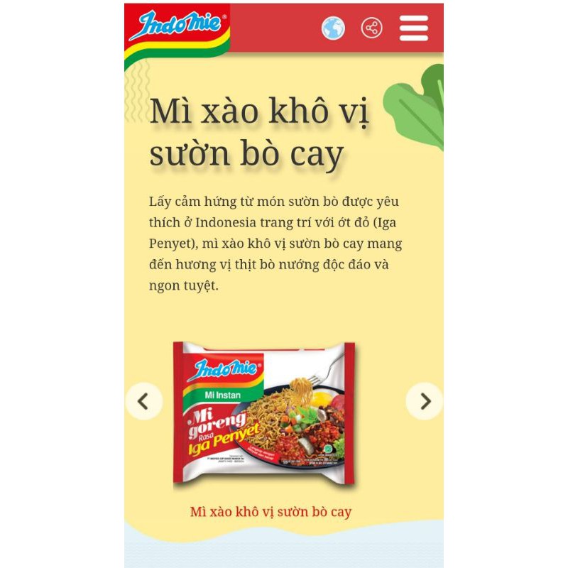 [Mã GROXUAN1 giảm 8% đơn 150K] MÌ XÀO KHÔ INDOMIE GORENG 4 VỊ 🤩RẺ VÔ ĐỊCH🥰 | BigBuy360 - bigbuy360.vn