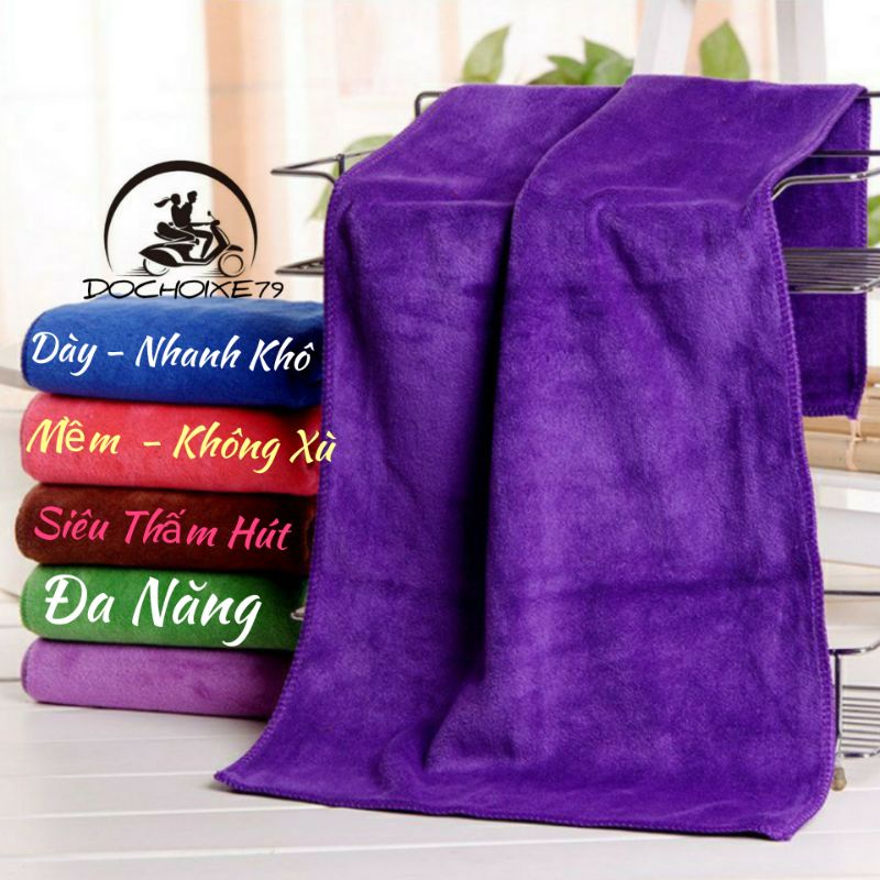 Khăn lau đa năng sợi microfiber mềm mịn siêu thấm hút lau bếp lau tủ khăn lau xe hơi