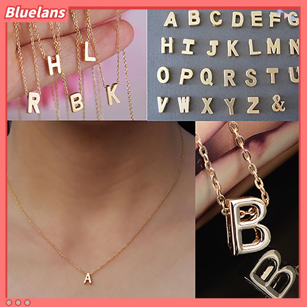 Dây chuyền hợp kim đính chữ cái DIY
