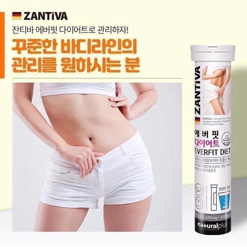Viên Sủi giảm cân Zantiva Hàn Quốc