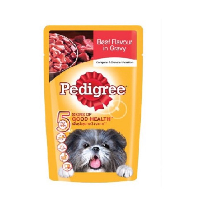 COMBO 12 GÓI  sốt thức ăn dạng ướt pate cho chó Pedigree vị bò/ gà 130g