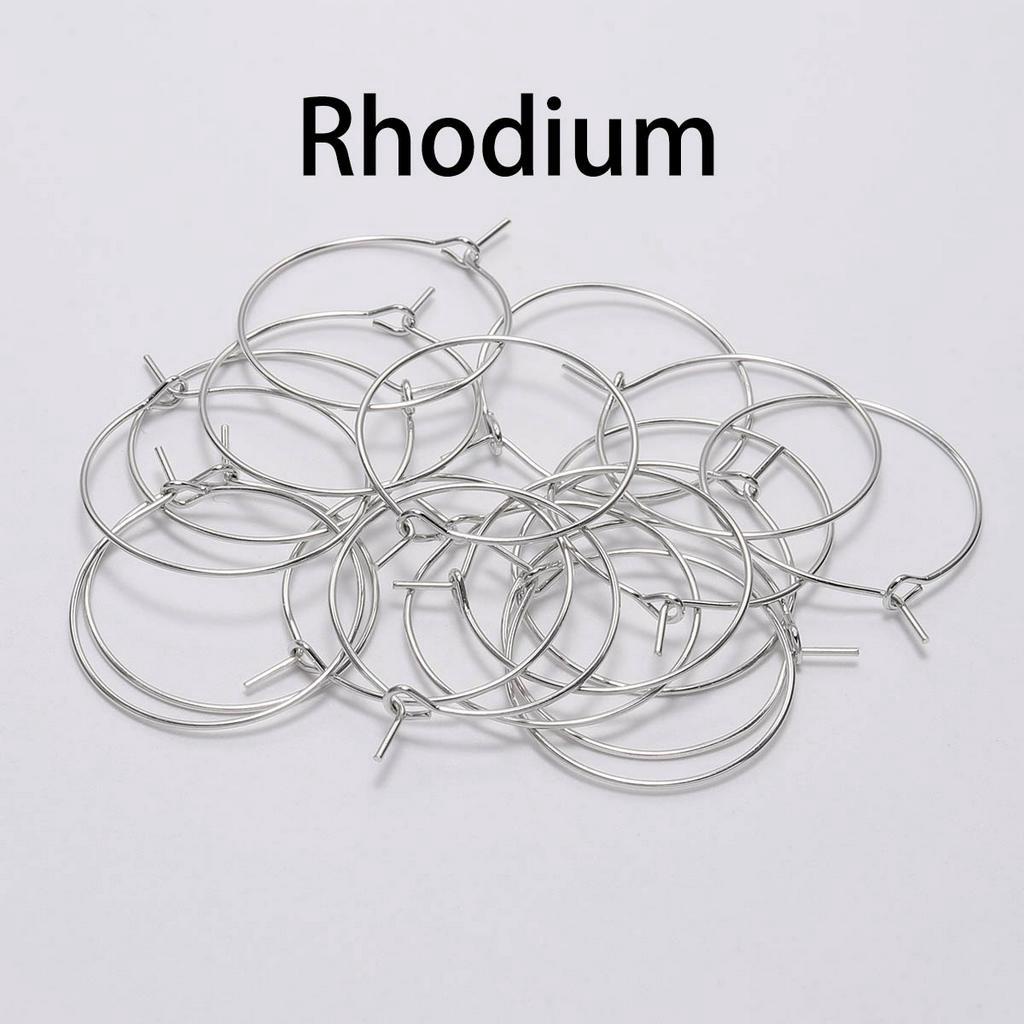 St.kunkka Set 50 Vòng Tròn Cỡ Lớn 20 25 30 35 40mm Tự Làm Trang Sức