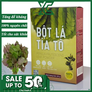 Bột tía tô Behena nguyên chất hỗ trợ trị cảm cúm, giảm đau do Gout hộp 50gr