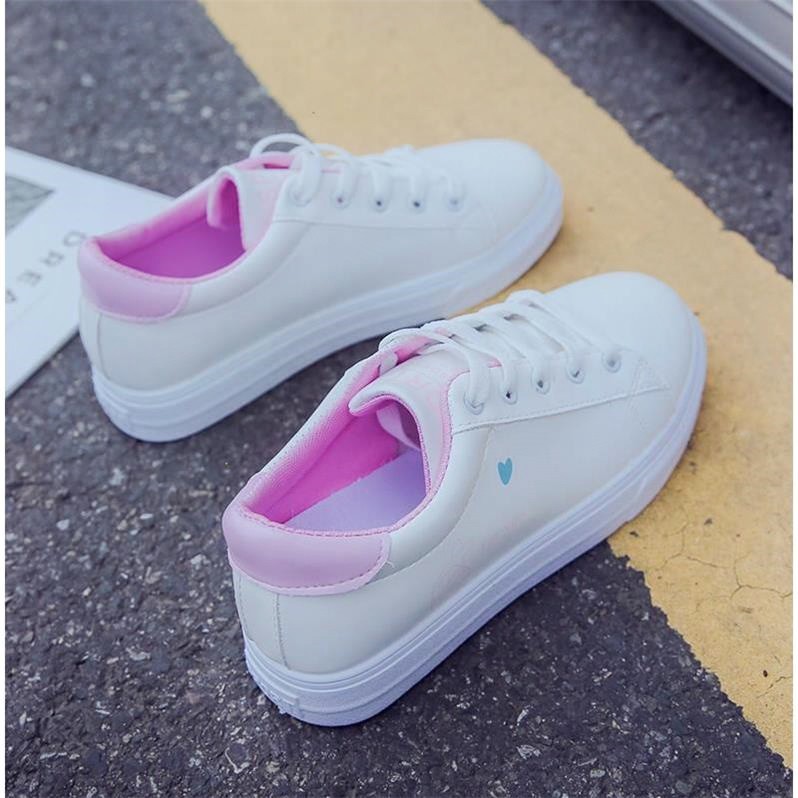 Giày thể thao nữ gót màu dễ thương 098 | BigBuy360 - bigbuy360.vn