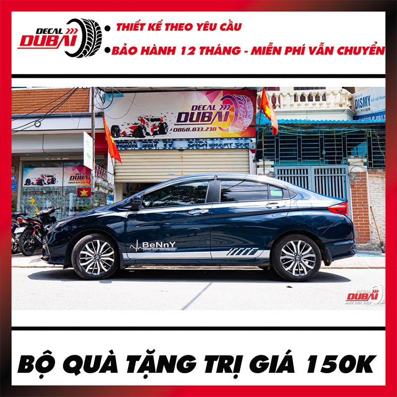 Tem Dán Sườn Xe Honda City