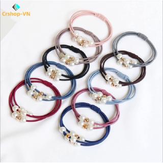 Dây Buộc Tóc Đính Ngọc Trai Xinh Xắn Cho Nữ