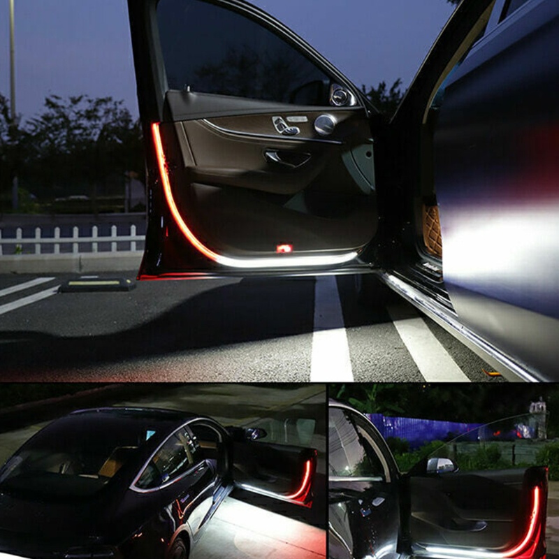 Dải Đèn LED Cảnh Báo Chào Mừng Trang Trí Cửa Xe Hơi