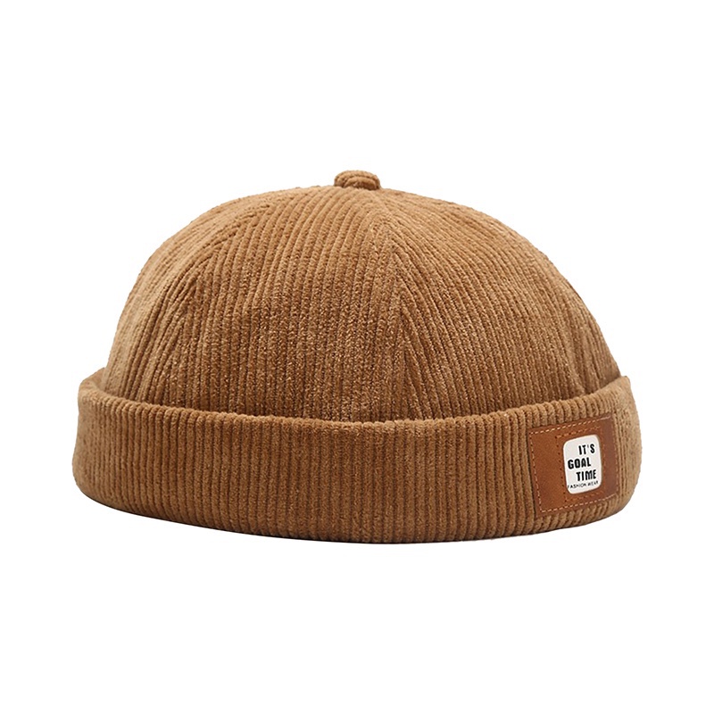 Mũ Len Beanie Không Vành In Chữ Phong Cách Hip Hop Đường Phố Cho Nam Và Nữ