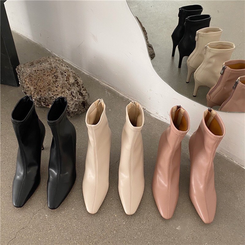 Boots da thật mũi nhọn