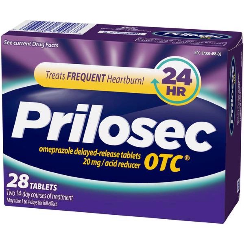 Viên uống Prilôsec_OTC hỗ trợ viêm loét dạ dày