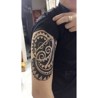 Hình Xăm Dán Hoa Văn Nam E179