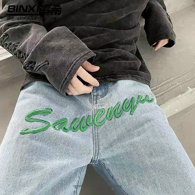 QUẦN JEAN THÊU “sawenyu” XANH VÀ ĐEN