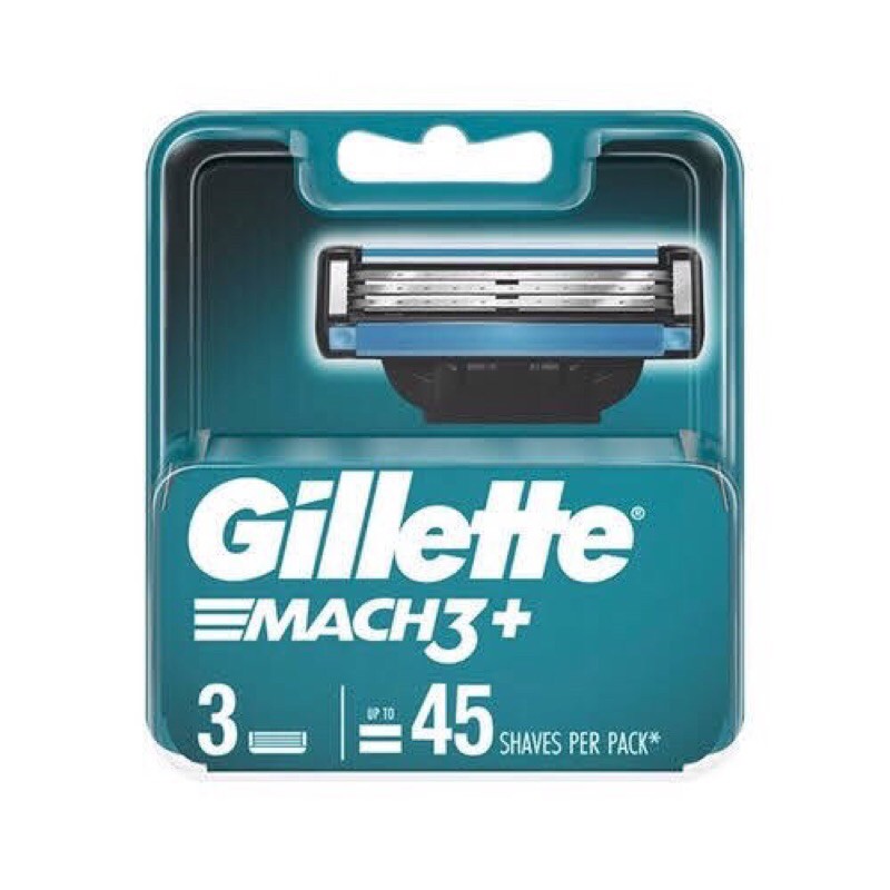 Hộp lưỡi dao cạo râu Gillette Mach3 Classic vỉ 3 cái Mach3 Basic cao cấp