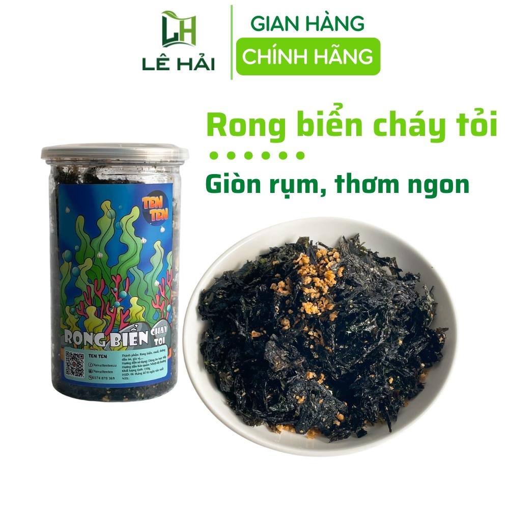 Rong biển cháy tỏi Lê Hải 150g đồ ăn vặt sài gòn đậm đà chuẩn vị vừa ngon vừa rẻ