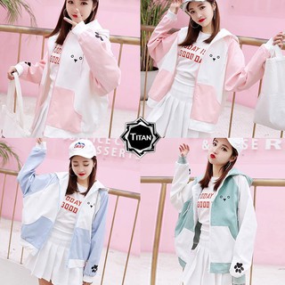 [CÓ HÌNH THẬT] Áo khoác dù nữ hình gâu dễ thương - Áo khoat chống nắng nữ - Áo khoác dù - Áo khoát nữ