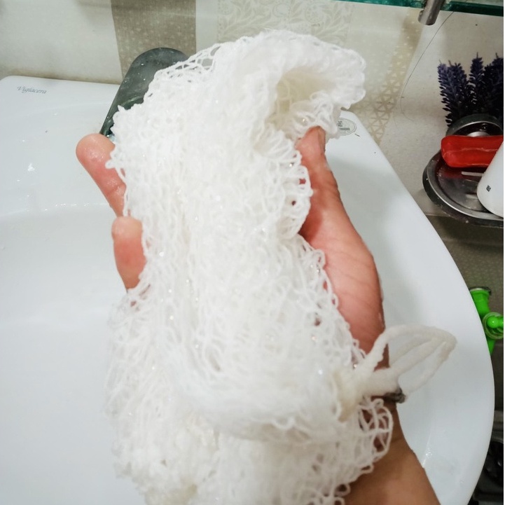 Dây tắm chà lưng cọ tắm đai tắm bống chà lưng khô thoáng dễ giặt massage làm sạch cơ thể bằng lưới thủy sản