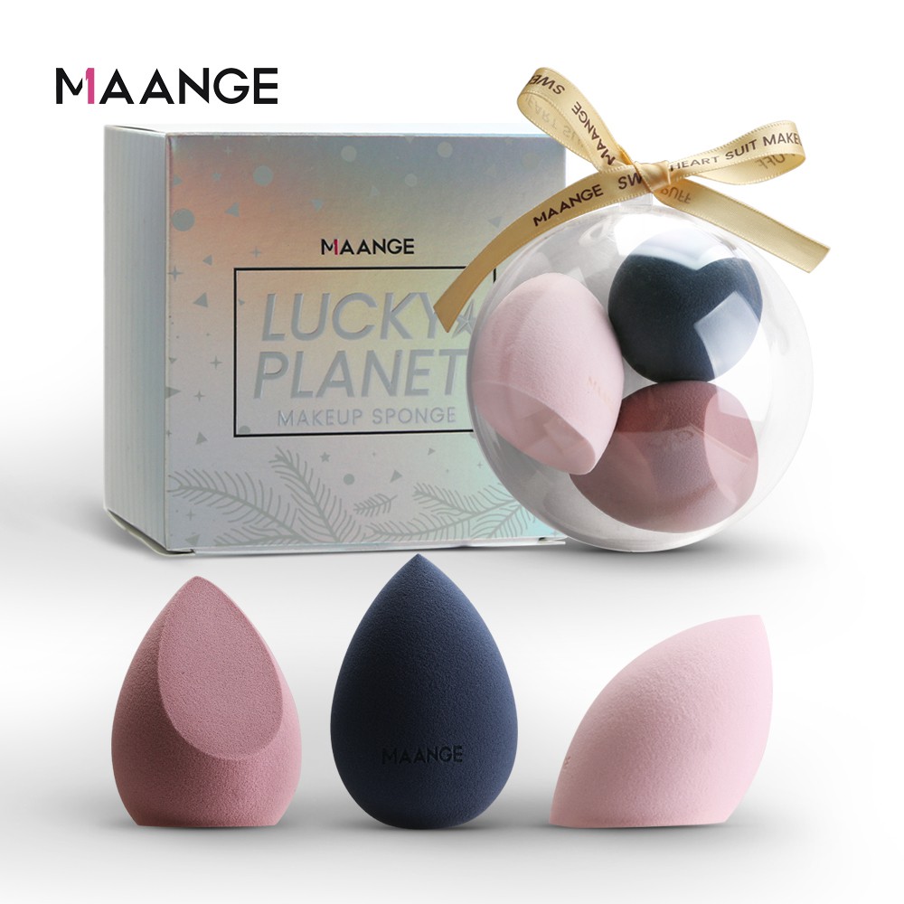 Set 3 Mút Trang Điểm MAANGE Tự Nhiên Mềm Mại 100g
