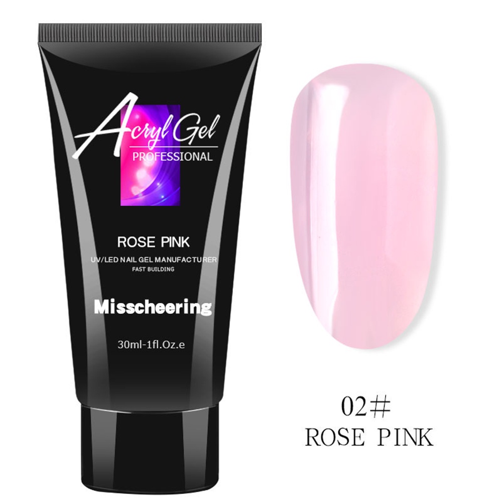 Misscheering Gel Sơn Móng Tay Pha Lê 30ML Gel Nối Móng Cứng Đèn LED-Ampe