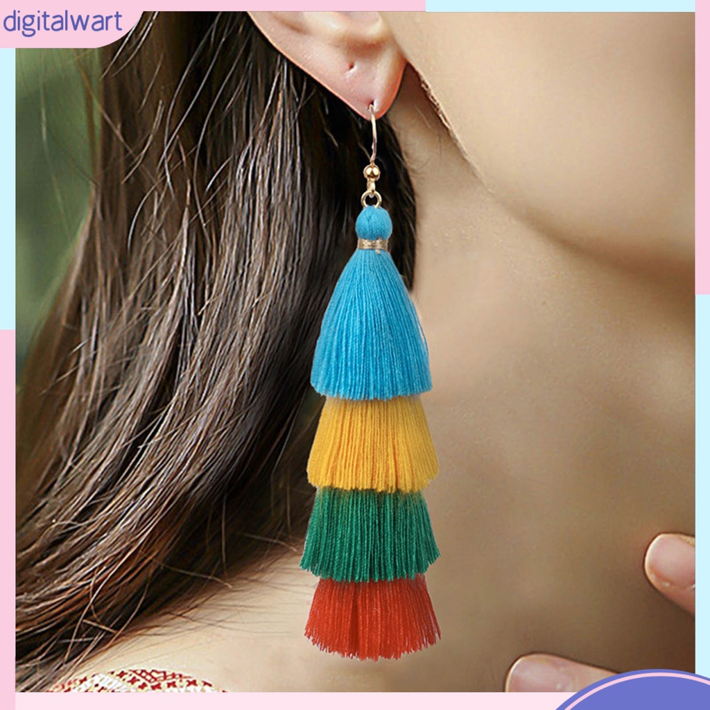 Đôi bông tai dáng dài siêu nhẹ phong cách vintage cho nữ